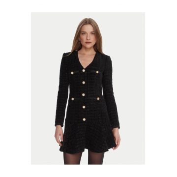 Rochie de cocktail -  sintetic - negru
