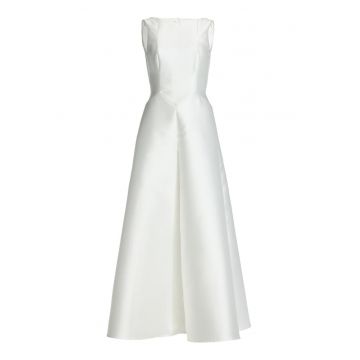 Rochie de seara dama -  leagan - alb - poliester