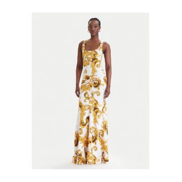 Rochie de zi  bumbac - alb galben - Alb/Galben