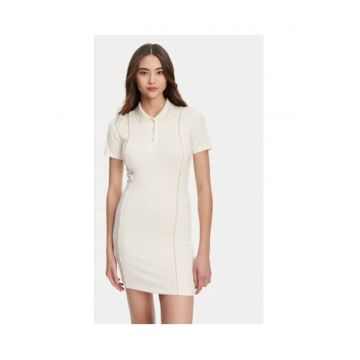 Rochie din amestec de viscoza cu guler polo