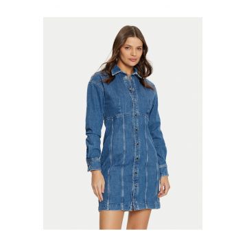 Rochie din denim -  bumbac - albastru - pentru femei -