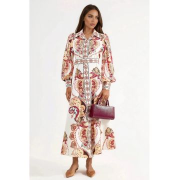 Rochie Maxi -  Eleganta - Multicolor - Poliester/Lycra