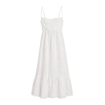 Rochie Maxi Femei  Alb - Bumbac