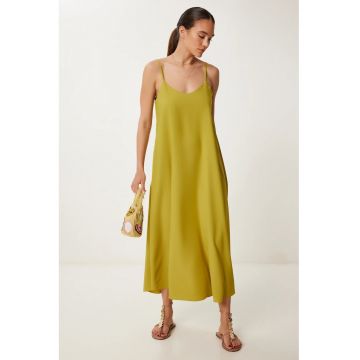 Rochie Maxi Happiness Istanbul - poliester/bumbac - verde