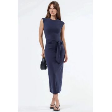 Rochie Midi  modal/bumbac/elastan - bleumarin