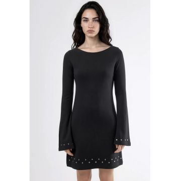 Rochie Mini -  Negru - Viscoza/elastan