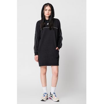 Rochie tip hanorac cu buzunare Sportswear - Negru