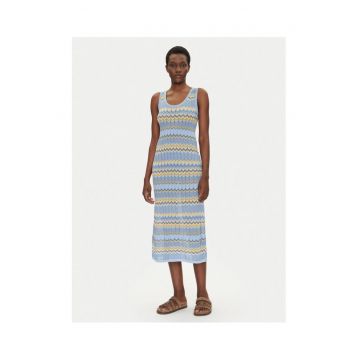 Rochie tricotata -  albastru - pentru femei