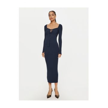 Rochie tricotata de dama  bleumarin