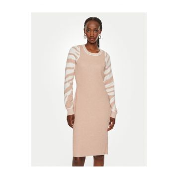 Rochie tricotata de dama  roz