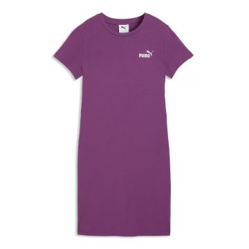 Rochie-tricou cu detaliu logo - Roz fandango