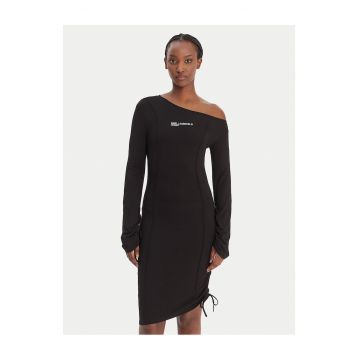 Rochie  Viscoza - Negru - Negru