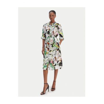 Rochie camasa -  nasturi - multicolor - 50% poliester