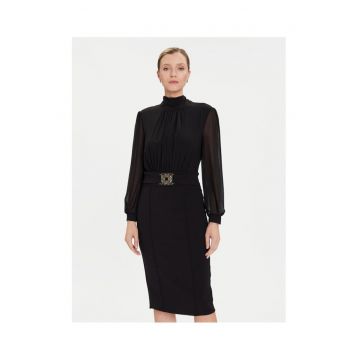 Rochie cocktail femeie -  material sintetic - Negru
