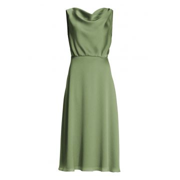 Rochie cocktail  lejera - verde - poliester