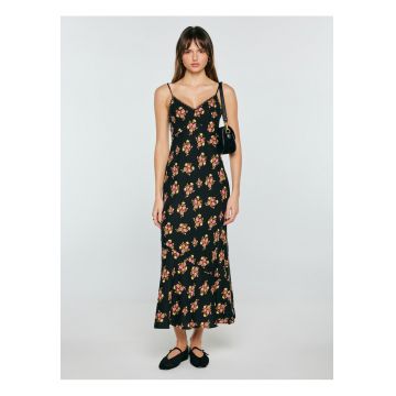 Rochie cu imprimeu floral si decolteu in V Rawena
