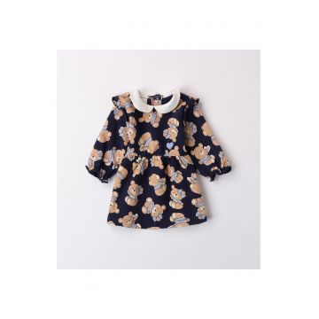 Rochie cu imprimeu ursuleti pentru fetite -  4.A269