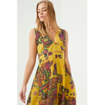 Rochie cu insertie crosetata - Multicolor