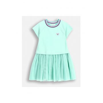 Rochie cu maneca scurta - Verde menta