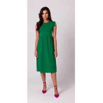 Rochie cu talie - verde luxuriant - Verde