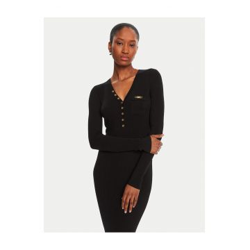 Rochie dama  negru - tricotata