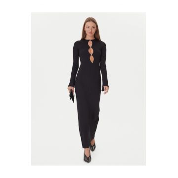 Rochie dama -  tricotata - viscoza - negru -