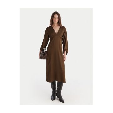 Rochie de cocktail dama  maro - fabrica de calitate