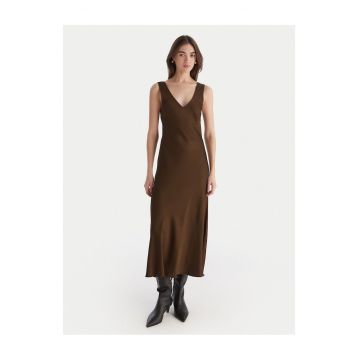 Rochie de cocktail -  maro - fabrica de calitate
