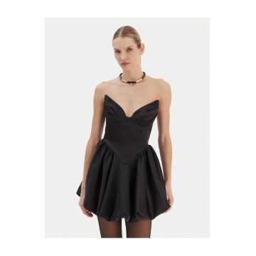 Rochie de cocktail -  sintetic - negru -