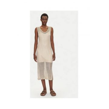 Rochie de seara -  auriu - 70% viscoza - 30% fibra metalica