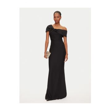 Rochie de seara -  neagra - poliester - fermoar