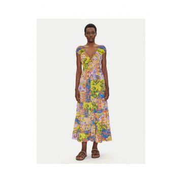 Rochie de vara dama  multicolora - fabricat din materiale usoare