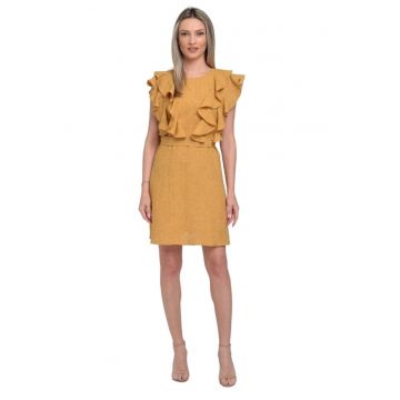 Rochie de zi din in  dreapta Naomi