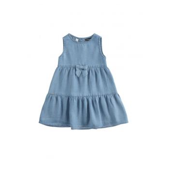 Rochie denim din in pentru fete -  0.6585 - Albastru -
