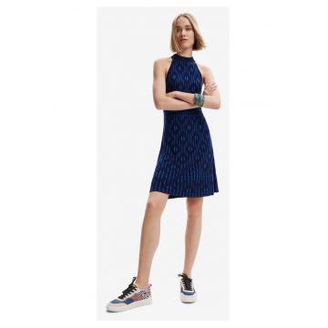 Rochie din bumbac cu print geometric
