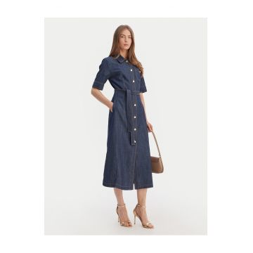 Rochie din denim -  bumbac - bleumarin