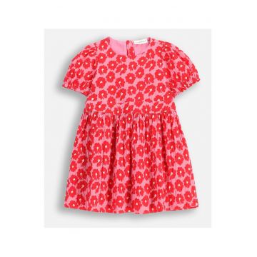 Rochie din tesatura - WC5128201MGK-022 - Rosu/Rosu corai
