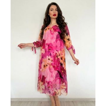 Rochie dreapta tip matase Mariana 21