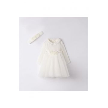 Rochie eleganta cu tull pentru bebe fetite -  3.7747TI23