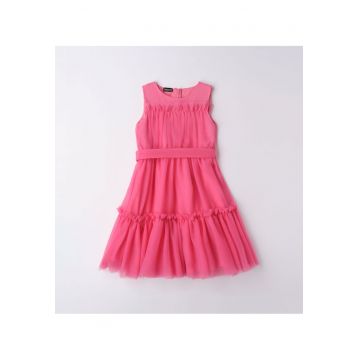 Rochie eleganta din tull pentru fete -  0.6427 - Roz