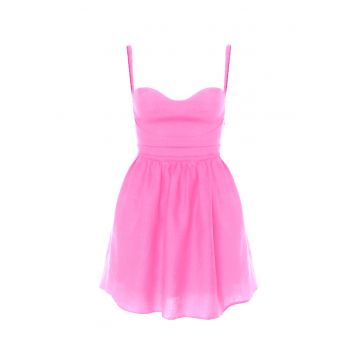 Rochie evazata de in - Roz