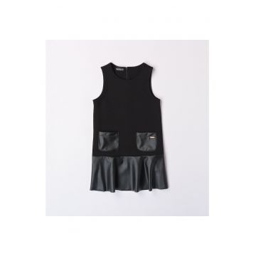 Rochie fara maneca pentru fetite - Negru - Negru