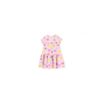 Rochie fete  multicolor - bumbac