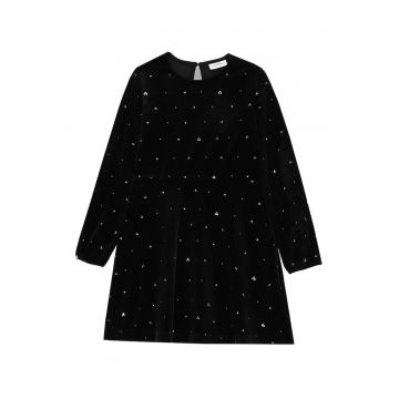 Rochie fete -  stofa - negru