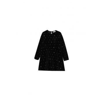 Rochie fete -  stofa - negru