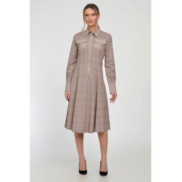 Rochie in A lejera  din stofa Alania