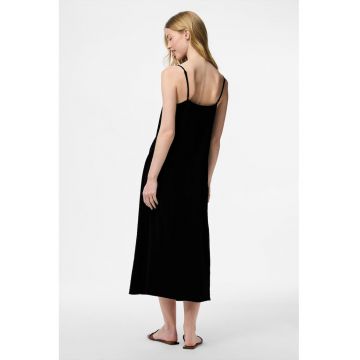Rochie lejera cu decolteu in V - Negru