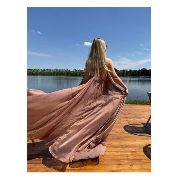 Rochie Maxi - Vaporoasa - Love Vision Caramel - Maro