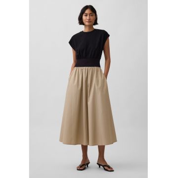 Rochie midi cu talie elastica