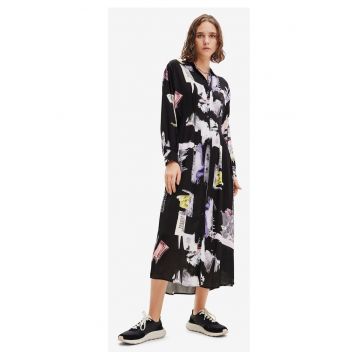 Rochie midi tip camasa -